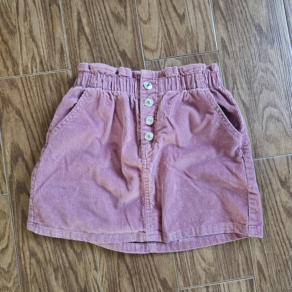 Forever 21 Dusty Pink Corduroy Skirt